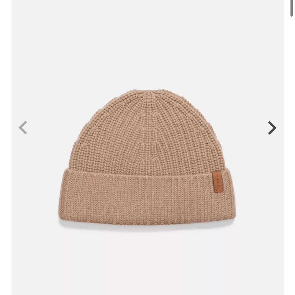 Vince wool cashmere beanie hat NWT